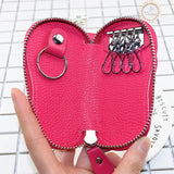 Cow Leather Bag Car Key Wallets for Women Housekeeper Holders