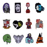 Halloween Metal Badges Horror Enamel Pins Decorate Backpack Hat Bag