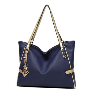 Retro Leather Tote Handbag for Women