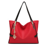 Retro Leather Tote Handbag for Women