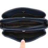 Women's Leather Crossbody Tote Bag - Shoulder Handbag