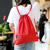 Large Capacity Waterproof Drawstring Backpack Outdoor Storage Bag