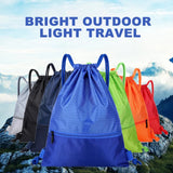 Large Capacity Waterproof Drawstring Backpack Outdoor Storage Bag