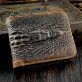 Crocodile Clutch Wallet Genuine Leather