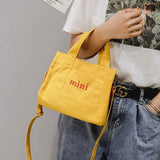 Mini Cloth Shoulder Crossbody Bag Canvas Girl Embroidery Handbags