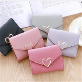 Heart-shaped Retro Small Fresh Ladies Wallet Money Purse for Women Girls