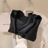 Women's PU Leather Tote Bag Large Capacity Shoulder Purse