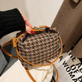 Leopard Print Shoulder Bag Retro Classic Portable Square Bag