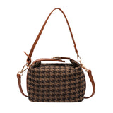Leopard Print Shoulder Bag Retro Classic Portable Square Bag