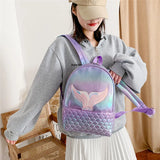Sequin Glitter Bling Backpacks PU Leather Women Shoulder Bag