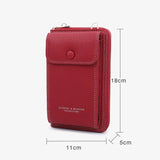 Mini Leather Crossbody Bag for Women - Matte Shoulder Clutch