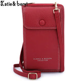 Mini Leather Crossbody Bag for Women - Matte Shoulder Clutch