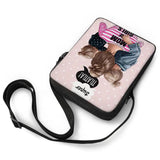 Mom Dad Kids Loving Family Pattern Women Messenger Bags