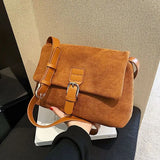 Vintage PU Leather Crossbody Bag Women's Handbag Purses
