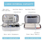 Travel Organizer Bag Cable Storage Carry Case Waterproof Double Layers