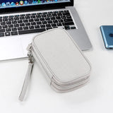 Travel Organizer Bag Cable Storage Carry Case Waterproof Double Layers