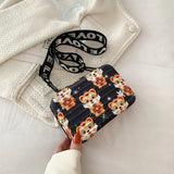Cartoon Print Small Women's Messenger Bag Chain Crossbody B304