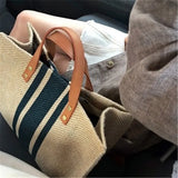 Big Straw Handbag Women Matching Weaving Sexy Casual Bag