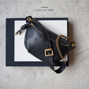 Women Bags Chain Leather Messenger Bag Shoulder Bag Female Capacity Zipper