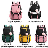 Women Girls School Backpacks Anti Theft USB Charge Backpack Waterproof Bagpack