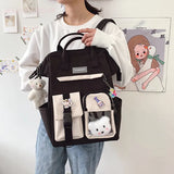 Waterproof Candy Colors Backpack for Teenage Girl Travel Rucksack