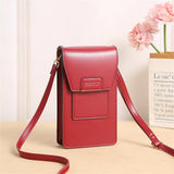 Women's Phone Crossbody Shoulder Bag Wallet Pu Leather Bag