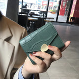 Short Leather Hasp Wallet Women Small Purse