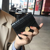 Short Leather Hasp Wallet Women Small Purse
