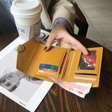 Short Leather Hasp Wallet Women Small Purse