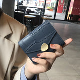 Short Leather Hasp Wallet Women Small Purse