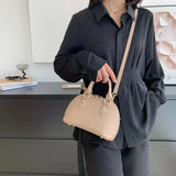 Vintage PU Leather Crossbody Bag with Zippers Straps