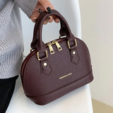 Vintage PU Leather Crossbody Bag with Zippers Straps