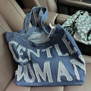 Casual Canvas Tote Shoulder Bags for Women