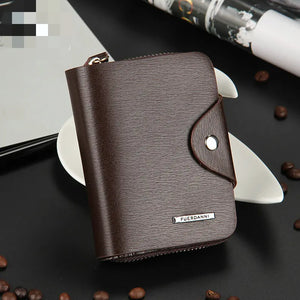 Men's Leather Bifold Wallet Clutch Purse