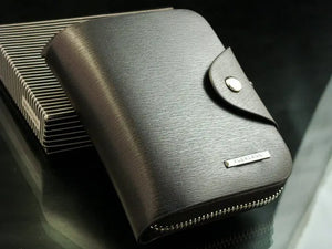 Men's Leather Bifold Wallet Clutch Purse