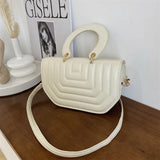 Female Grid Single Shoulder Cross-body Bag B325