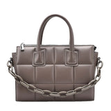 Retro Chain Handbag High PU Leather Women's Shoulder Messenger Bag