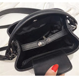 NEWDISCVRY Diamonds Women Bucket Bag Pu Leather Shoulder Bags