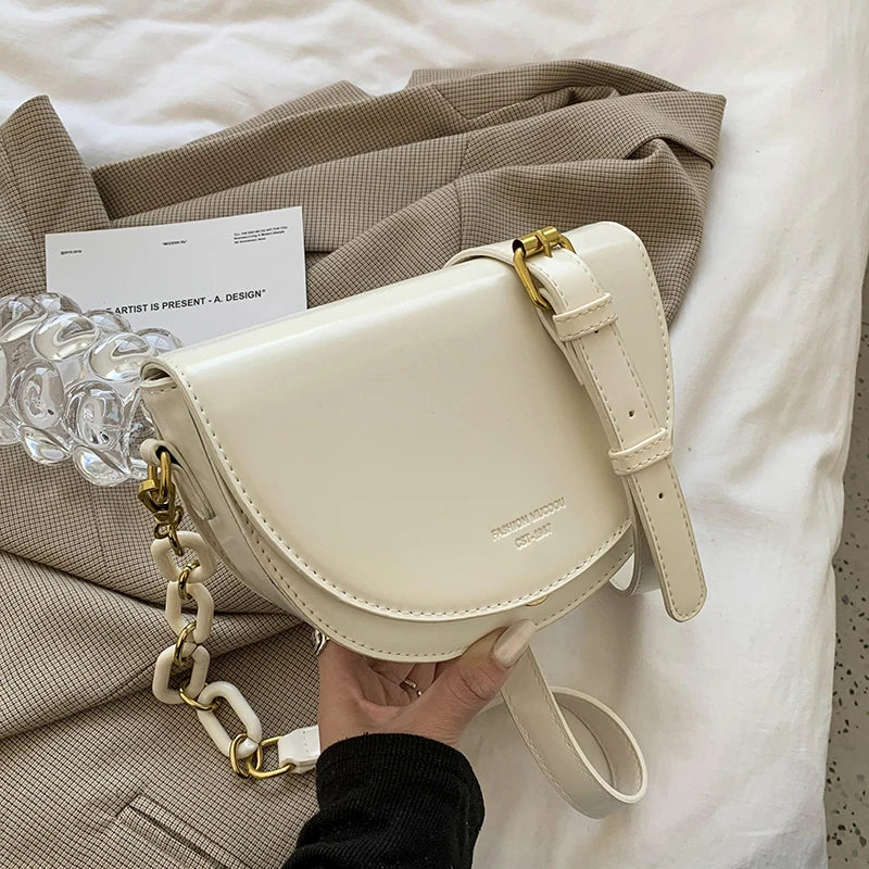 Vintage Small Shoulder Messenger Bag High-quality PU Leather Women Handbag
