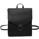 Women Backpack PU Leather Retro Female bag schoolbags Teenage Girl High Travel