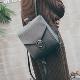 Women Backpack PU Leather Retro Female bag schoolbags Teenage Girl High Travel