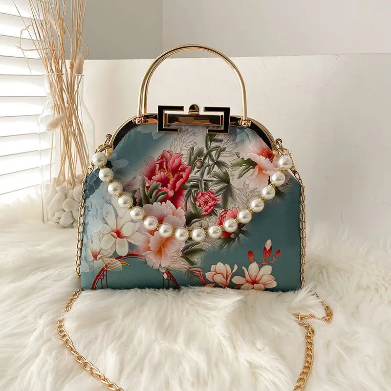 Spring Flowers Shoulder Crossbody Bag Women's Handbag