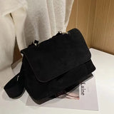 Frosted PU Leather Crossbody Bag Vintage Women's Handbags Purses