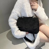 Frosted PU Leather Crossbody Bag Vintage Women's Handbags Purses