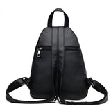 Red Leather Backpack for Women High School Travel Bags