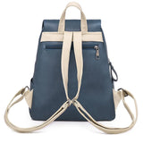Soft PU Leather Women Backpack Large Capacity College Bag