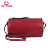 NIUCUNZH Leather Women's Boston Bag Small Shoulder Messenger Pillow Bag