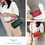 NIUCUNZH Leather Women's Boston Bag Small Shoulder Messenger Pillow Bag