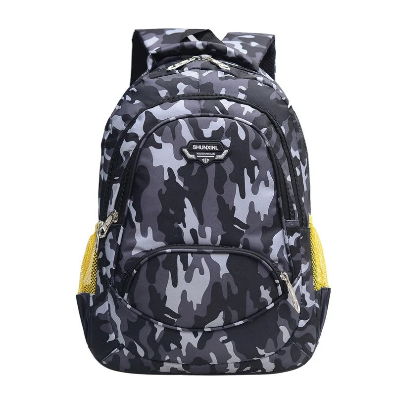 Camouflage Children School Bag Girls Backpack Waterproof Orthopedic Backpacks