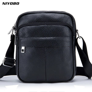 Vintage Leather Men Messenger Bags Crossbody Shoulder Bag